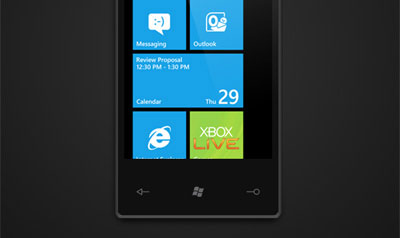 نمایی از Windows Phone 7