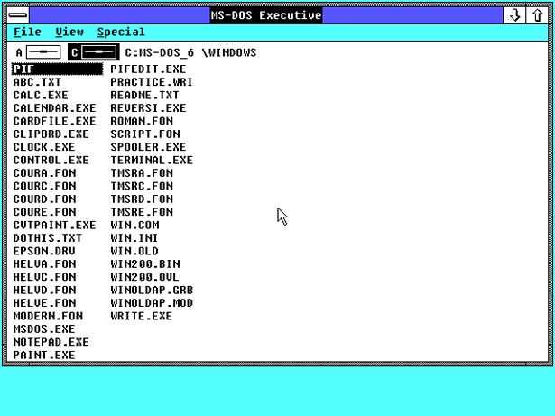 Microsoft Windows 2.03