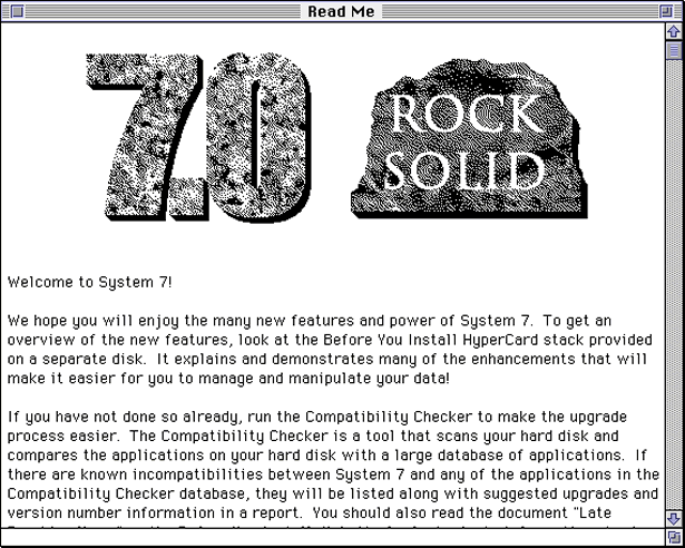 Apple Mac OS System 7.0